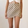 Nectar Clothing Another Love Checkered Mini Skirt Featured