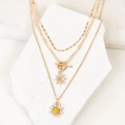 Joia Featured Daisy Chain Layered Necklace