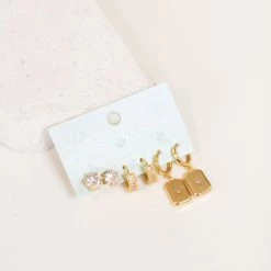 Joia Three Piece Earring Set