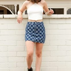Emory Park Featured Inner Peace Denim Mini Skirt
