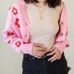 Nectar Clothing Little Moment Floral Cardigan