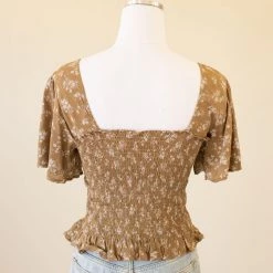 Millibon Look Out Floral Short Sleeve Top Tops