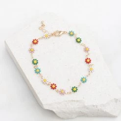 Nectar Clothing Flower Chain Dainty Anklet