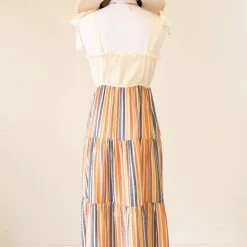 Blu Pepper Heat Waves Striped Midi Dress By For Good