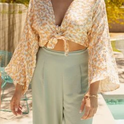 Featured Graceful Ways Floral Tie Top By For Good