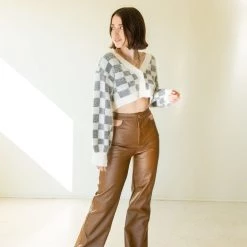 Bailey Rose Good Impression Faux Leather Pants Featured