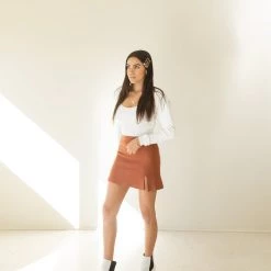 Mable Never Knew Knit Mini Skirt Featured