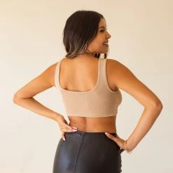 Cotton Candy Featured Leaving Now Knot Twist Crop Top