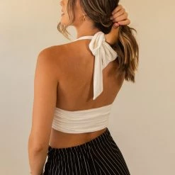 Final Touch About Us Halter Crop Top