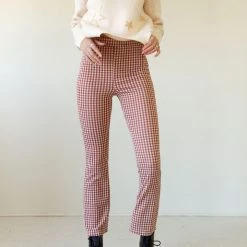 Orange International Open Up Plaid Pants Featured
