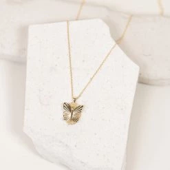 Joia Accessories Butterfly Pendant Dainty Necklace