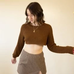 Dreamers Broken Heart Crop Sweater