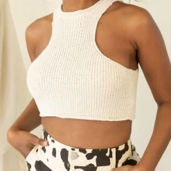 Emory Park Wasn't Love Racer Front Crop Top Featured