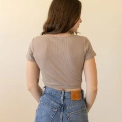 Miss Love Let Me Know Button Up Crop Top