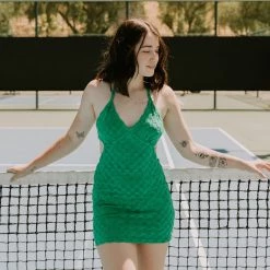 Nectar Clothing Featured Don't Wait Terry Cloth Checkered Dress