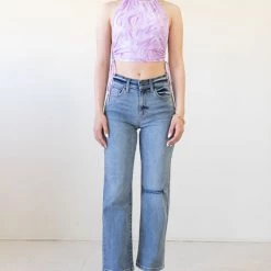Sneak Peek Show Them High Rise Straight Jeans Featured