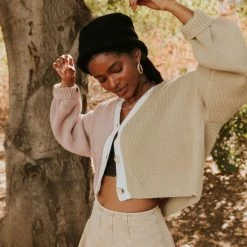 In The Beginning All Night Color Block Cardigan