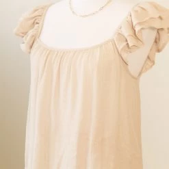 Blu Pepper Be Alright Sleeveless Ruffled Top Featured