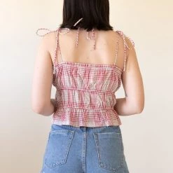 Final Touch Love Thief Plaid Crop Top Featured
