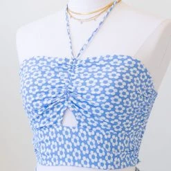 Nectar Clothing About Time Floral Halter Top Featured