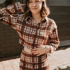 Blue Blush Hey Love Plaid Mini Skirt Bottoms