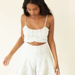Hyfve Featured Vacation Vibes Plaid Romper