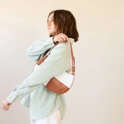 Fame Half Circle Checkered Purse