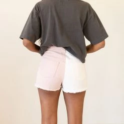 Nectar Clothing Featured Mood Booster Color Block Denim Shorts