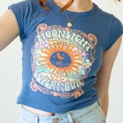 Featured Moonlight Supernova Baby Tee By BDG