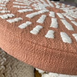 Nectar Clothing Lazy Days Round Embroidered Pillow Home + Lifestyle