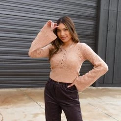 Hem & Thread Just Drive Henley Crop Top Featured