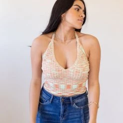 Cotton Candy Wanna Know Halter Crop Top