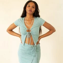 Emory Park Featured Without Me Smocked Mini Skirt