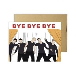 Party Mountian Paper Bye Bye Bye Greeting Card By Party Mountain Paper Co.