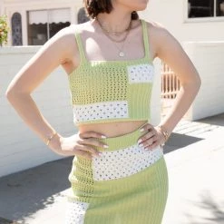 Blue Blush Featured Better World Knit Mini Skirt