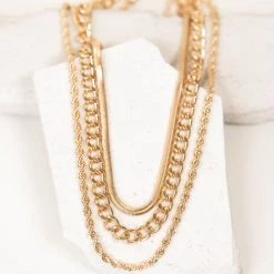 Joia Layered Chain Necklace Accessories