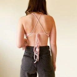 Papermoon Live Forever Halter Crop Top