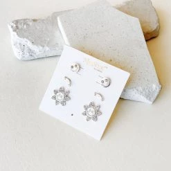 Anarchy Street Accessories Smiley Face Earring Set