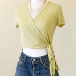 Final Touch No One Wrap Crop Top Tops