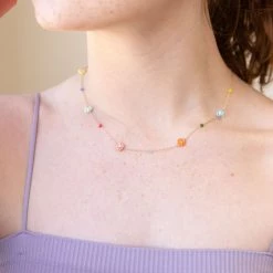 Nectar Clothing Dainty Flower Necklace Accessories