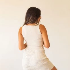Papermoon Featured Come & Go Ribbed Mini Skirt