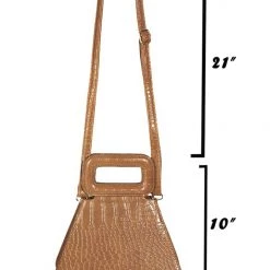 Fame Accessories Faux Leather Triangle Purse