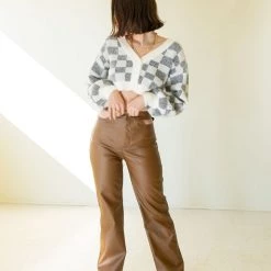 Bailey Rose Good Impression Faux Leather Pants Featured