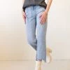 Maggie Mid Rise Straight Jeans By Free People