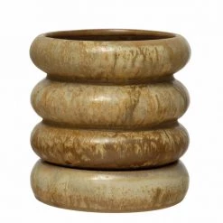 For Good Stoneware Planter W/ Saucer