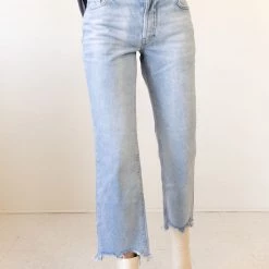 Maggie Mid Rise Straight Jeans By Free People