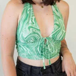 Nectar Clothing Believe Me Swirl Halter Top Featured