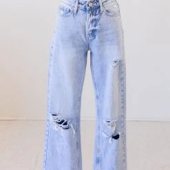 Nectar Denim The Denise Vintage Distressed Dad Jeans By Nectar Premium Denim