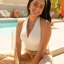 Nectar Clothing Little Darling Halter Crop Top