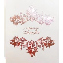 Home + Lifestyle Many Thanks Greeting Card By Antiquaria